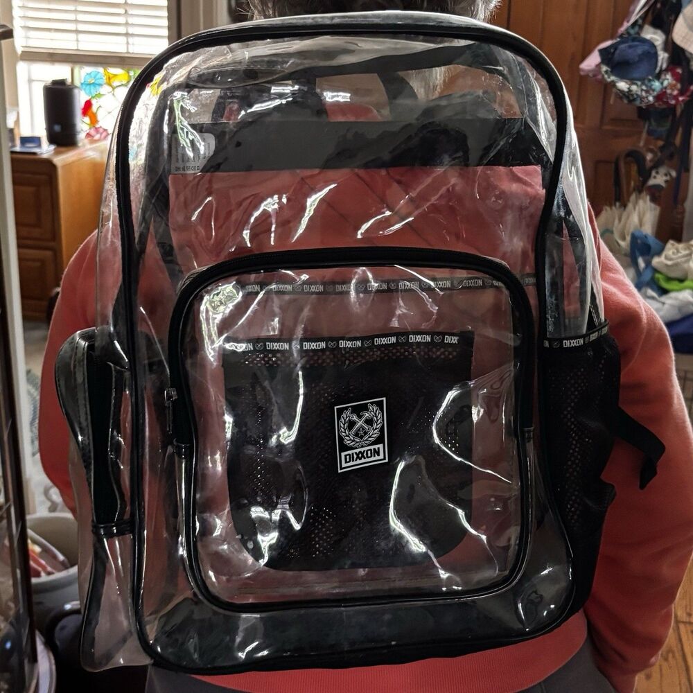Dixxon Flannel Co Clear Collection Transparent Backpack Rare Festival Concert